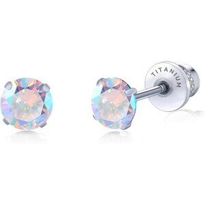 Hypoallergenic G23 Implant Grade Titanium Screw Back Earrings